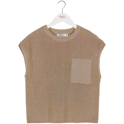 Жилет школьный Deloras 63950M бежевый 01